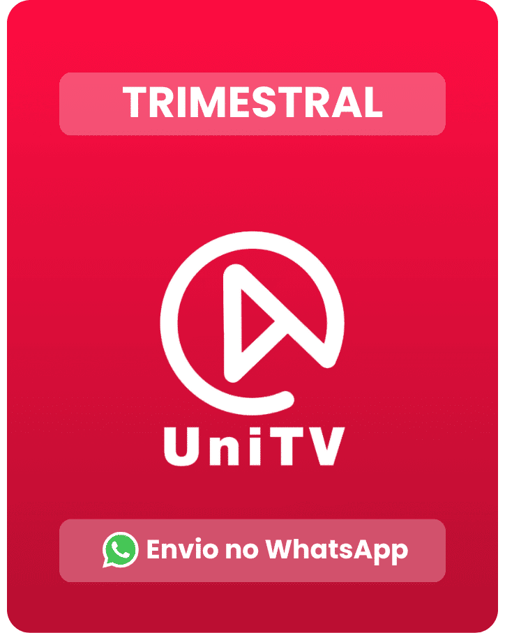 Ative seu Código UniTV Hoje - Receba por E-mail e WhatsApp 4 Recarga UNITV Trimestral 93 dias - Compre sua recarga Oficial